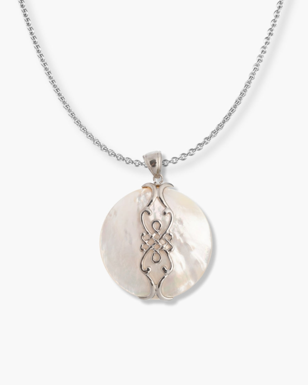 Silver Round Pendant