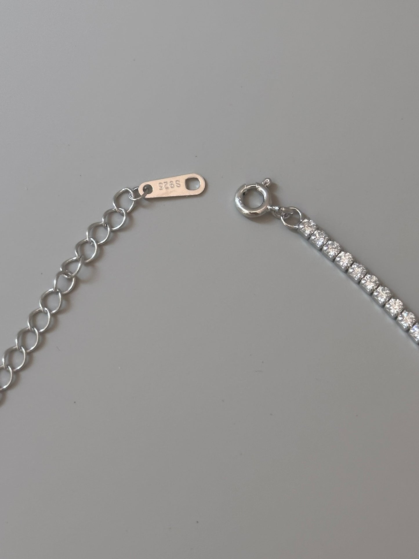 Diamond-Cut CZ Tennis Choker - 925 Sterling Silver Luxury Necklace for Women