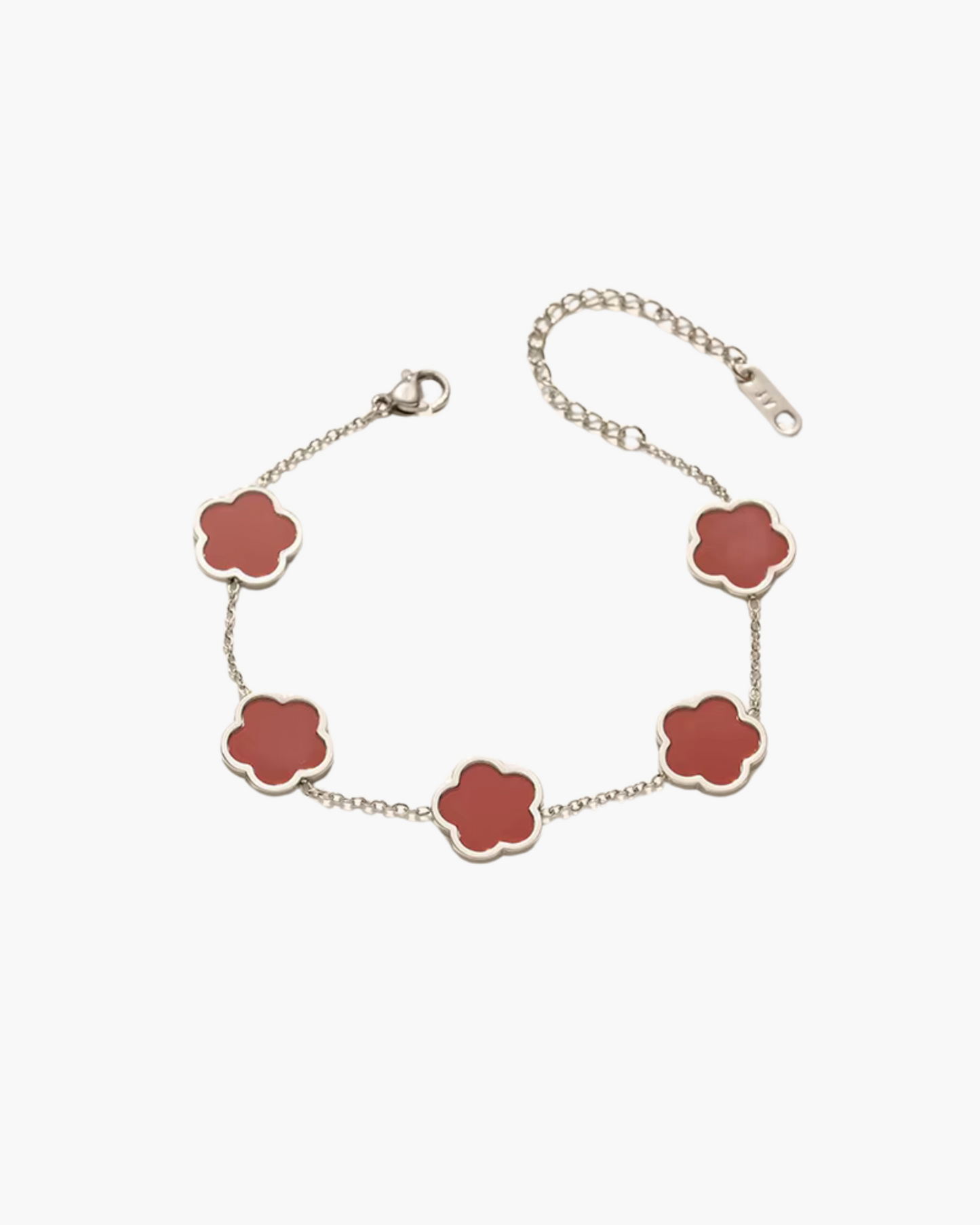 Eternal Grace 18K Gold Plated Waterproof Bracelet Set – Five Leaf Lucky Charm Jewelry for Women