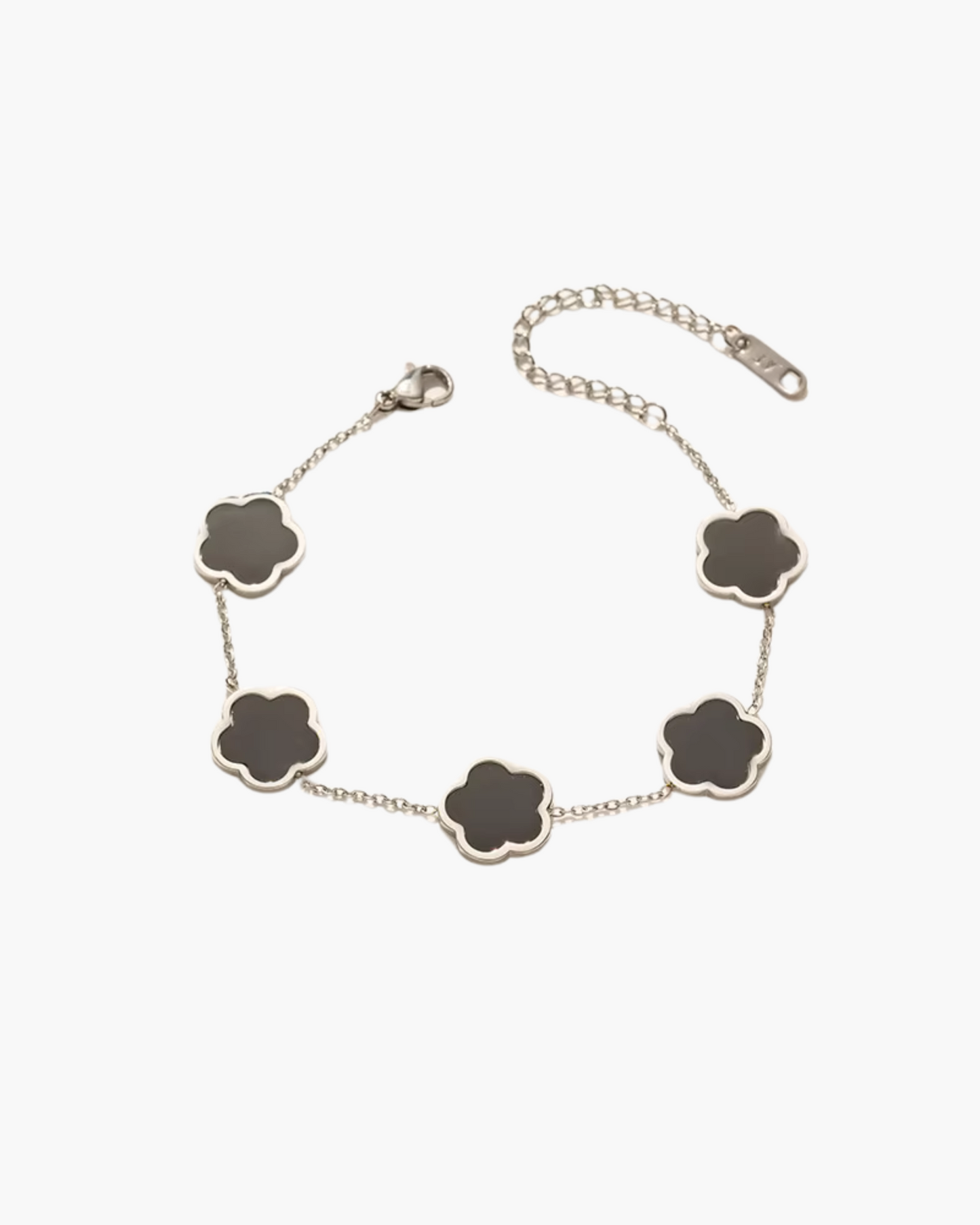 Eternal Grace 18K Gold Plated Waterproof Bracelet Set – Five Leaf Lucky Charm Jewelry for Women