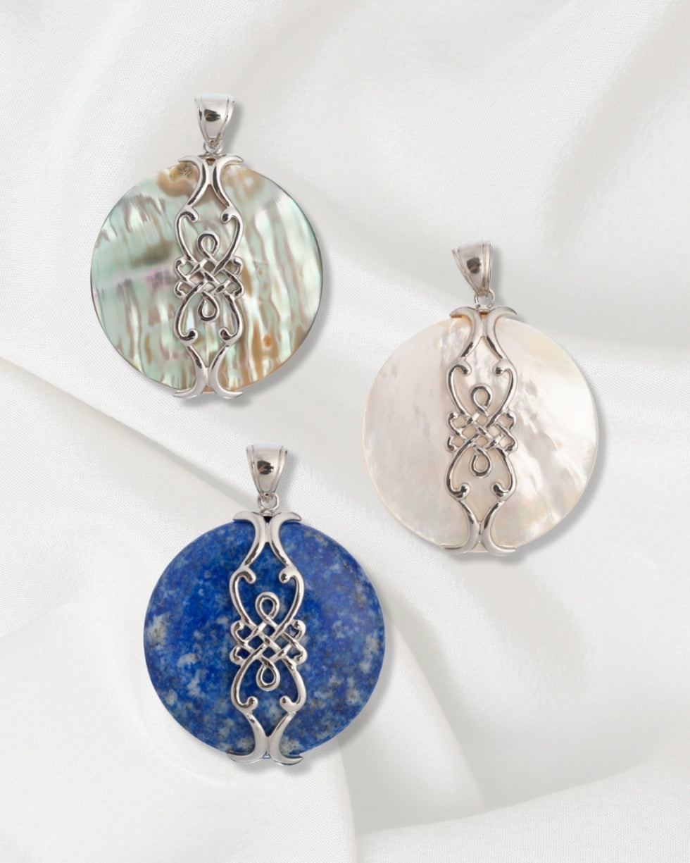 Silver Round Pendant