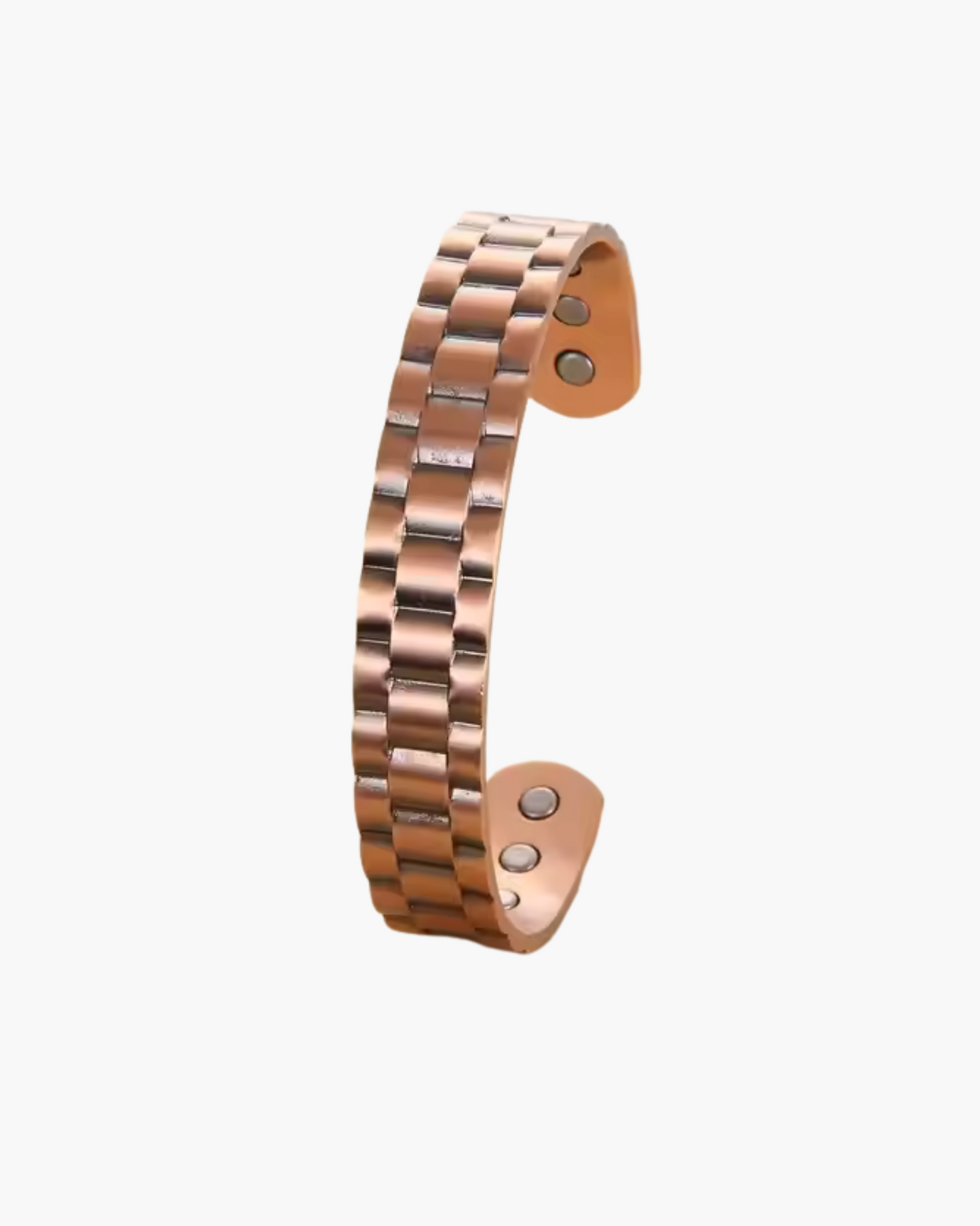 Wide Solid Copper Magnetic Cuff Bracelet for Men - Pain Relief Jewelry