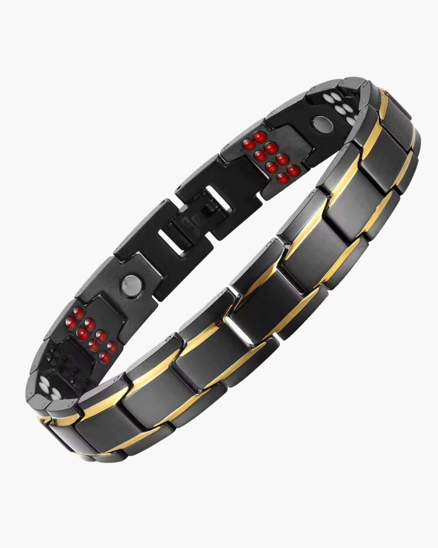 High-Quality Unisex Magnetic Bracelets - Adjustable Ion Germanium Energy Gold-Plated Stainless Steel for Men & Women